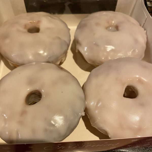 gluten-free vanilla glazed doughnuts
